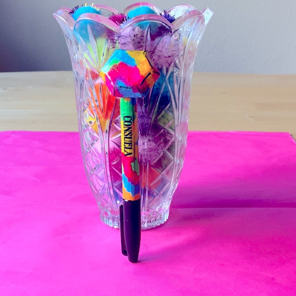 💎 CONSEULA PAPER MACHE  NEON DIAMOND MARKER 💎  NWT 💎